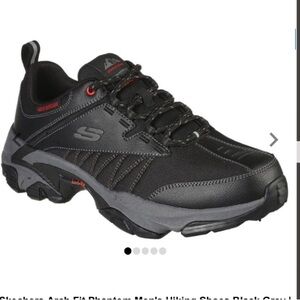 kechers Arch Fit Phantom Men's Hiking Shoes Black Grey | SNHW13847